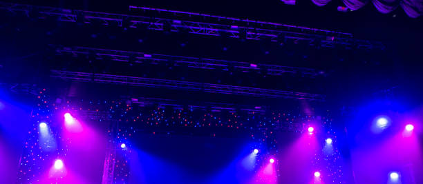 istock Light from the scene during the concert. 883174424