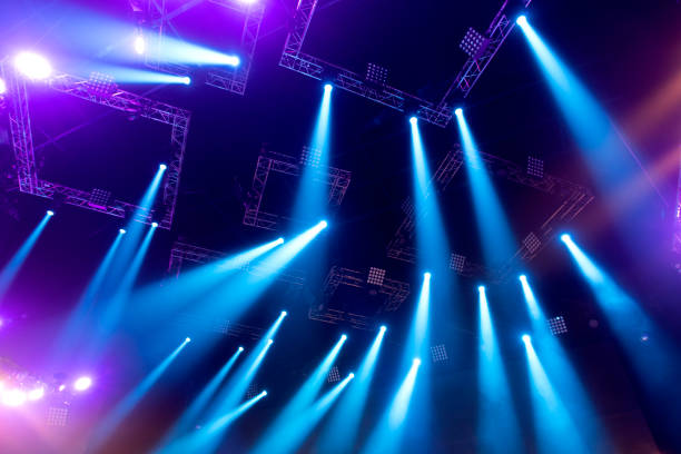 istock Light from the scene during the concert. 883177468