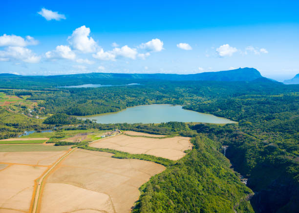 istock Aerial view of Mauritius island 883180988