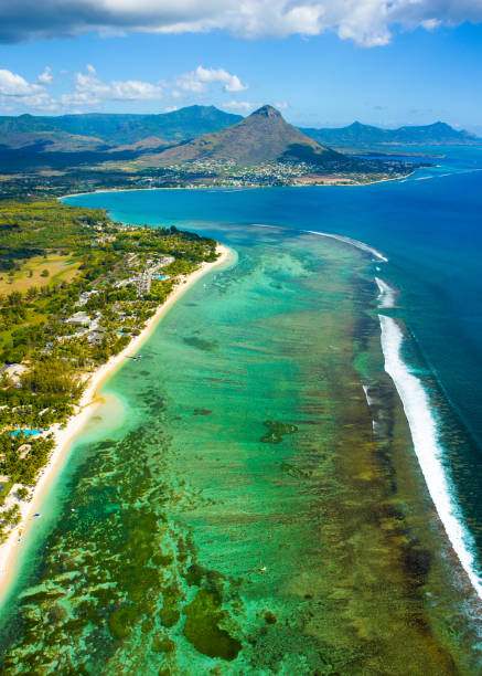 istock Aerial view of Mauritius island 883181226