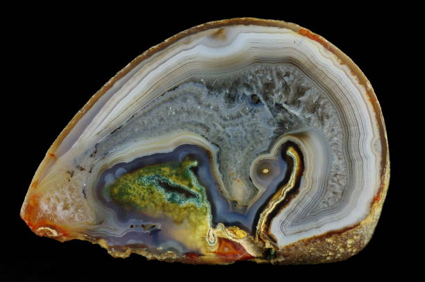 istock A cross section of the agate stone. 883181394