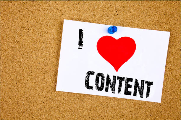 istock Hand writing text caption inspiration showing I Love Content concept meaning Business to Success Loving written on sticky note, reminder isolated background with copy space 883195982