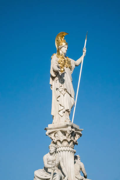 istock Pallas Athena statue in Vienna, Austria 883197760