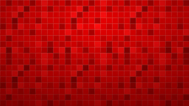 타일 배경 - red tile stock illustrations