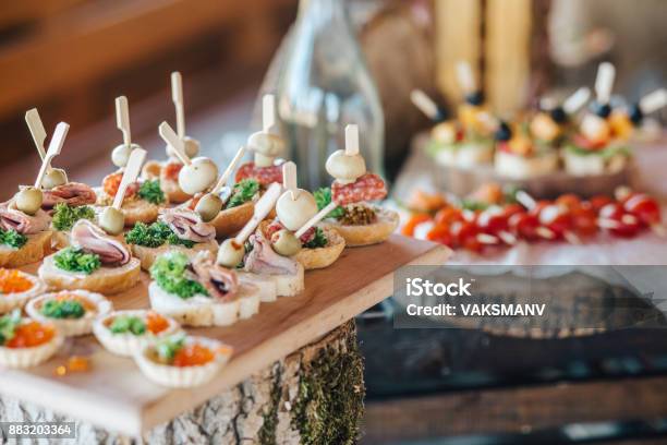 Misted Decanter Of Vodka And Traditional Ukrainian Snack Stock Photo - Download Image Now