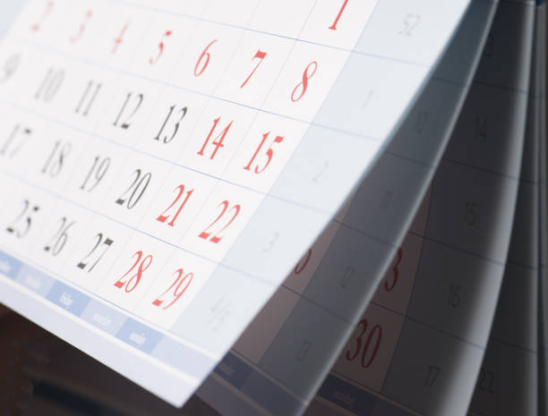 istock beautiful calendar with numbers 883212844