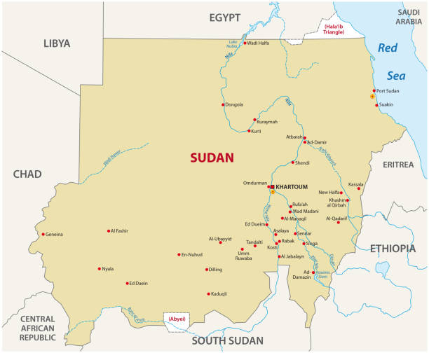 Kuvapankin kuvitus otsikolla Sudan Kartta – Lataa kuva nyt - Kartta, Sudan,  Abstrakti - iStock