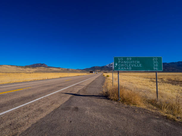 istock Beautiful country road in Utah 883219416