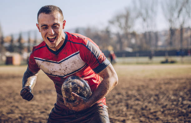istock Rugby player celebrating after winning 883223220