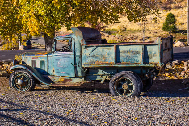 istock Vintage Rusted Dump Truck 883234894