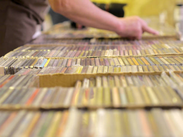 istock A collection of audio CDs. Music Store. 883270804