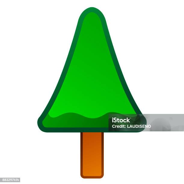 Isolated Comic Tree Stock Illustration - Download Image Now - Abstract ...