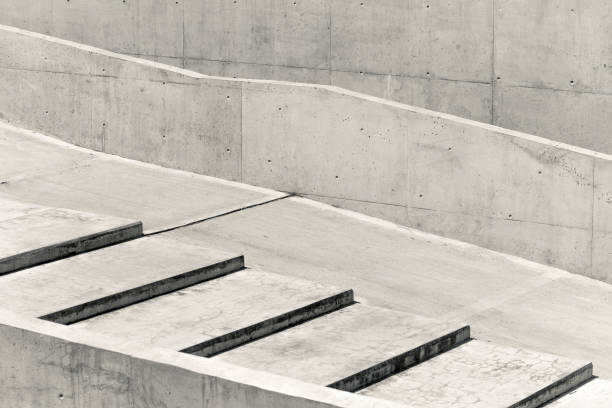 istock Concrete stairs with several levels 883313880