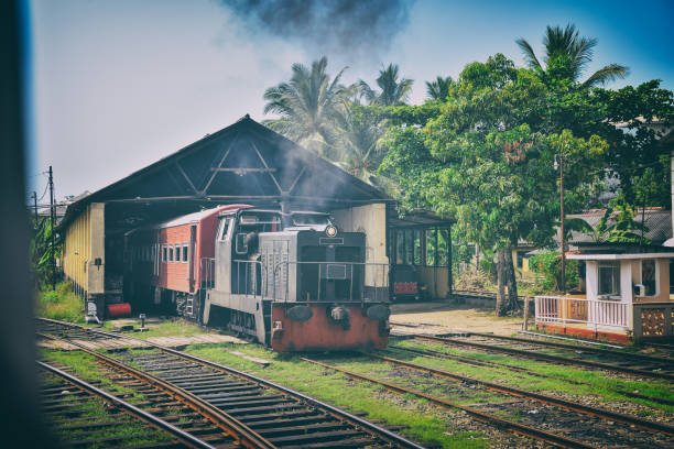 old black locomotive old diesel locomotive at the station colombo train stock pictures, royalty-free photos & images