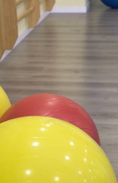 istock Colored balls for gymnastics and pilates classes 883330906