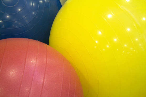 istock Colored balls for gymnastics and pilates classes 883330912