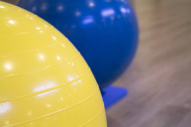 istock Colored balls for gymnastics and pilates classes 883331108