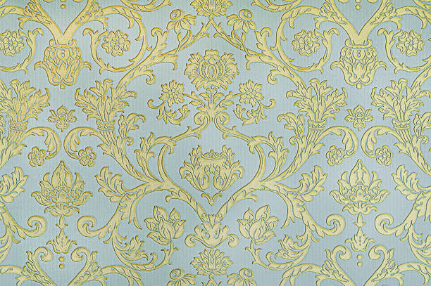 istock Blue and golden botanical wallpaper background 883340246