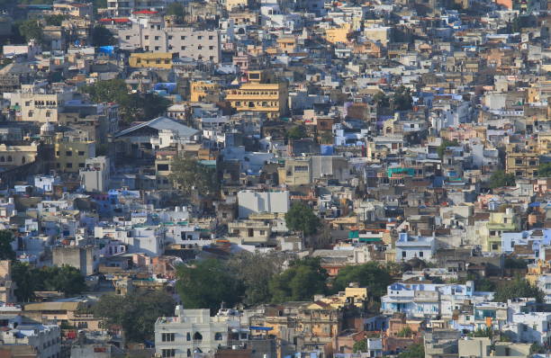istock Udaipur cityscape India 883412296