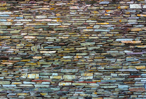 istock Fragment of artistic wall made with multiple stones 883413314