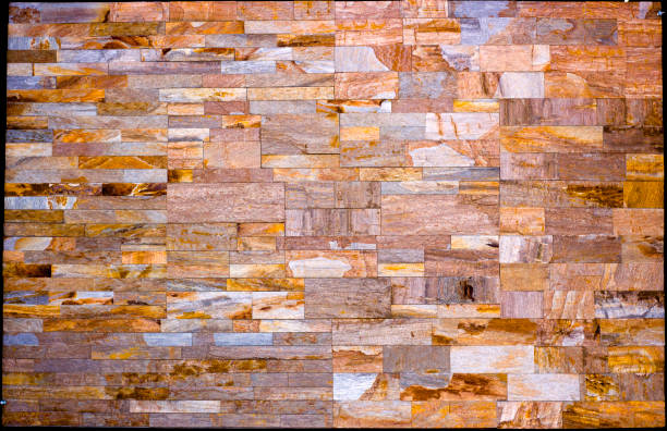 istock Modern Multi Color Stone, slate travertine sandstone Wall used for Background 883430854
