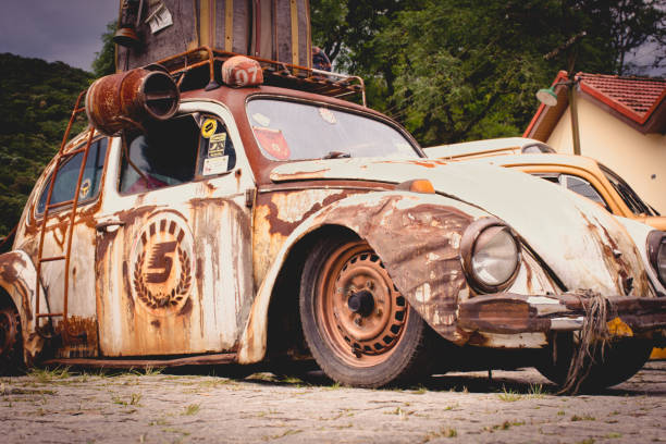 늙음 지동차 - car rusty elegance sports car 뉴스 사진 이미지