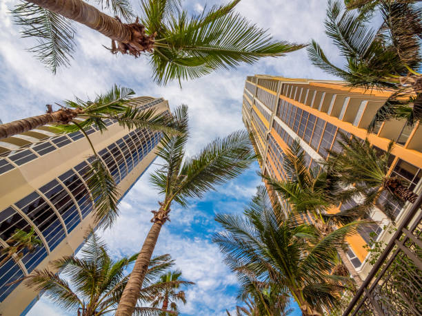 istock Residential or hotel building at tropical resort 883491244