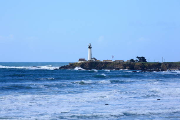 istock Pigeon Point Light Station, next to CA Route 1 883505254