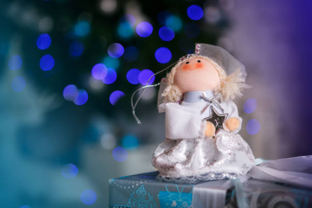 istock Background of Christmas decorations 883539122