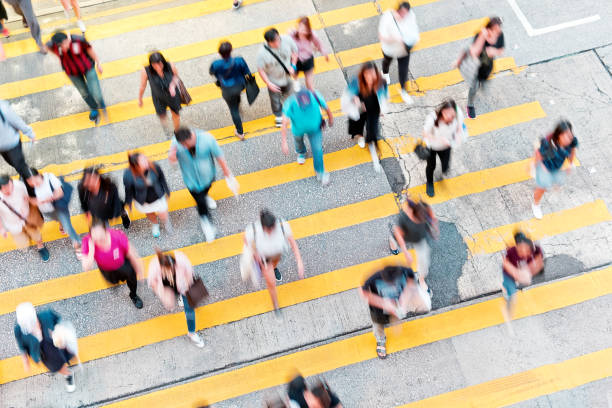 istock City Busy pedestrian crossing 883552580
