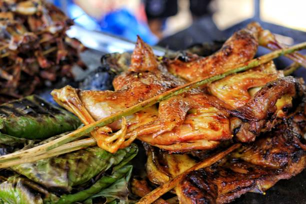 istock Grilled chicken Cambodian style 883555628