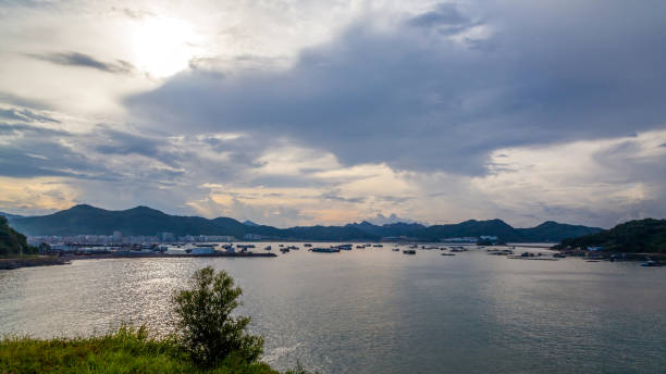 istock dongping town,sea,sunset 883560010
