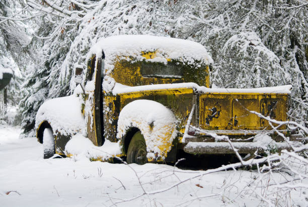 istock Truck in Snow 883585996