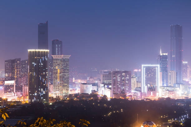 istock China Dalian city at night 883587658