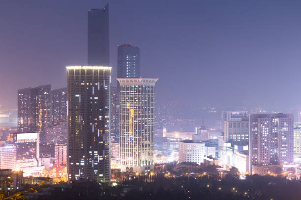 istock China Dalian city at night 883588690
