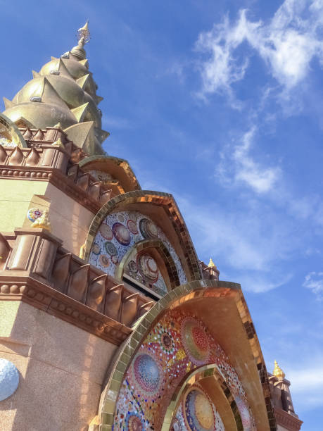 istock Beautiful pagoda in Thai temple. 883616358