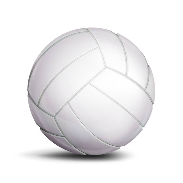 ilustrações, clipart, desenhos animados e ícones de vetor de bola de voleibol. jogo de esporte, símbolo de fitness. ilustração - vôlei