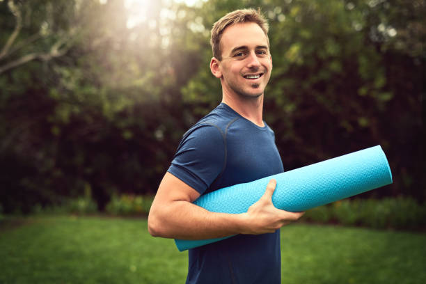 istock Taking yoga outdoors 883644258