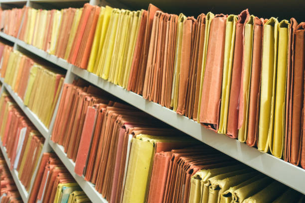 istock Yellow and orange files 883719926