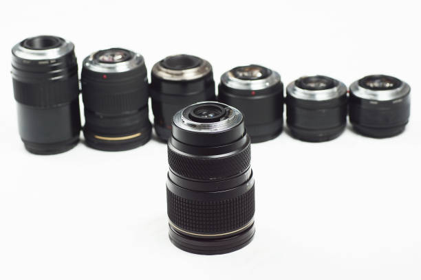 istock Camera accessories professional photography lenses 883732090