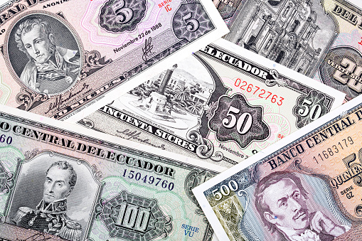Old Ecuadorian money, a business background