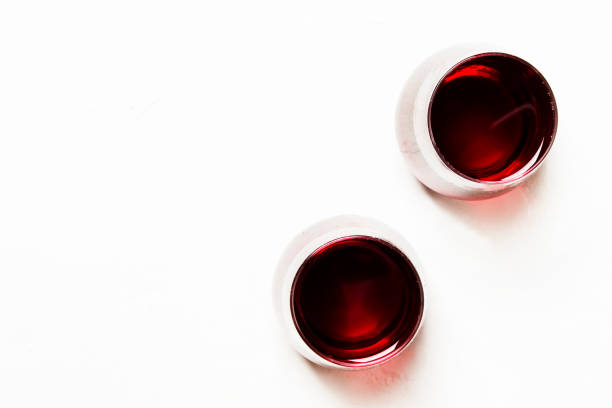 istock Dry red wine in glasses 883744916