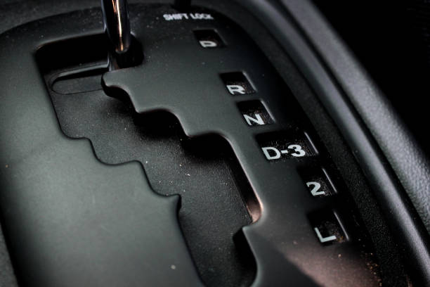 istock Black gear stick and shifter 883771688