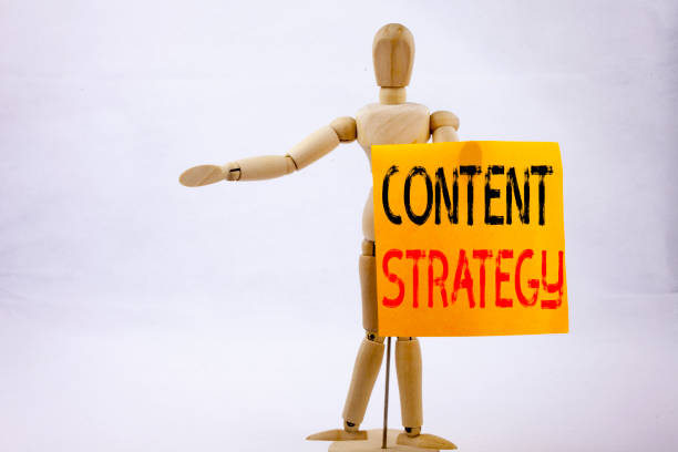 istock Conceptual hand writing text caption inspiration showing Content Strategy Business concept for Network Website Information Management written on sticky note sculpture background with space 883771940