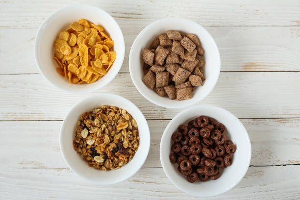 istock Cereal for Breakfast is on the table. Delicious rings from milk 883772356