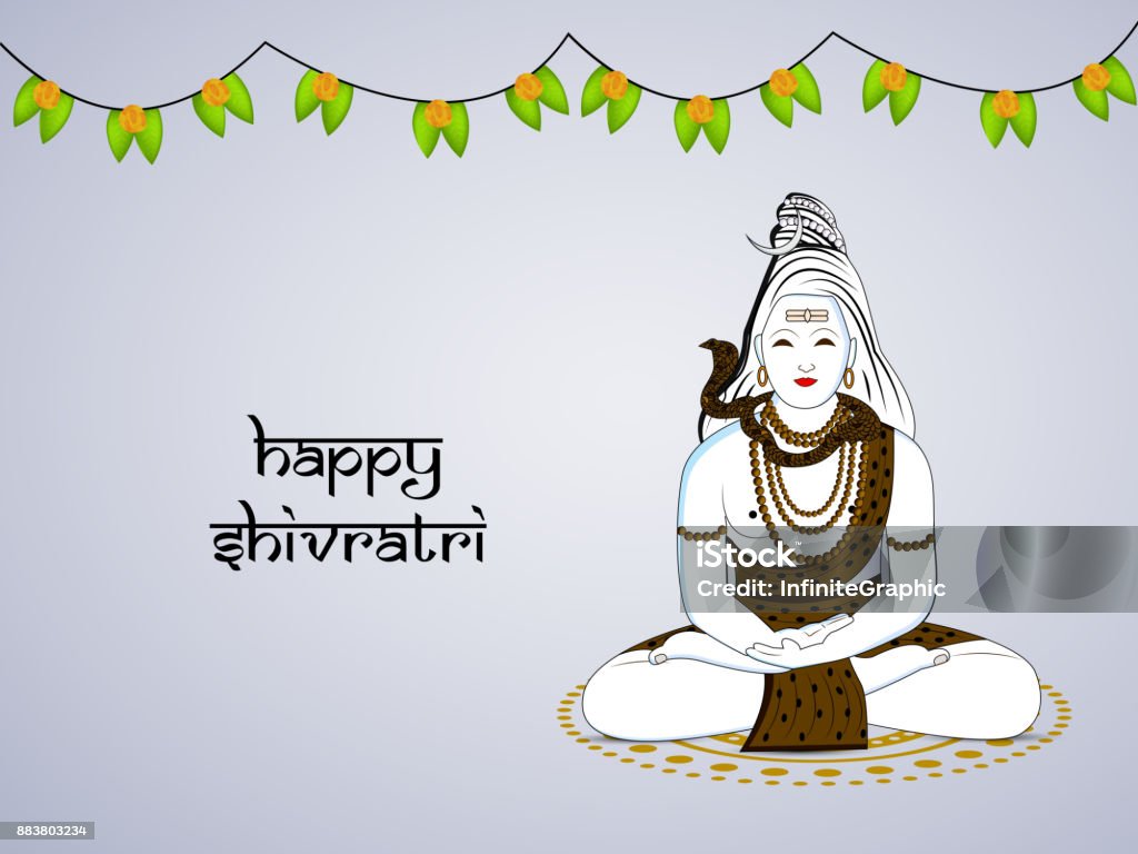 Illustration Of Hindu Festival Shivratri Background Stock ...