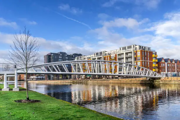 Development of shops, hotels and apartments  along the Ouse river in Bedford