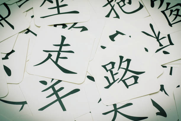 Chinese characters background Chinese characters background chinese script photos stock pictures, royalty-free photos & images