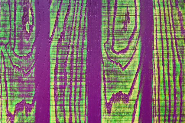 Abstract colored violet green background on wooden texture