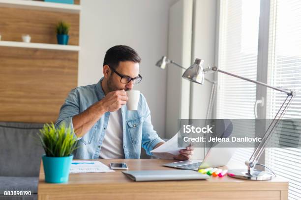 Remote Job Stock Photo - Download Image Now - Adult, Adults Only, Analyzing